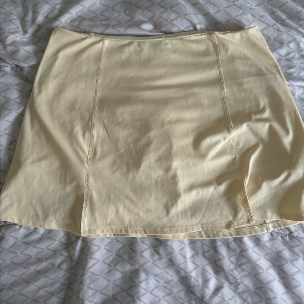 Madden Girl Pale Yellow Mini Skort